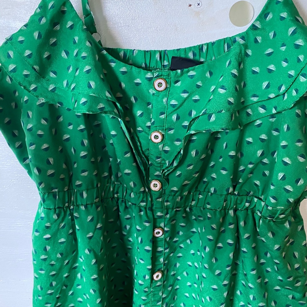 Button up baby doll top